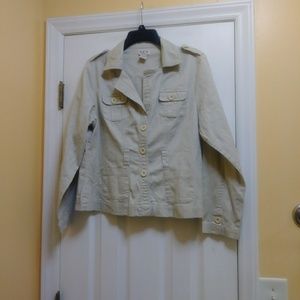 M.K.M. Women's Button Front Jacket Shirt Size XL